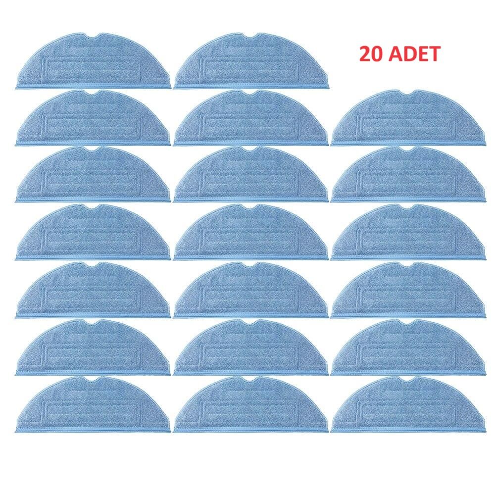 20 Adet Roborock S7 Plus / S7 MaxV  / S7 Pro Uyumlu Mop Paspas Bezi