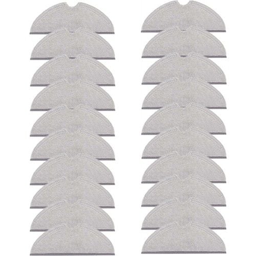 20 Adet Roborock S5 Max/S6 MaxV / Q7 - Q8 Max /Q5 Pro Uyumlu Mop Paspas Bezi