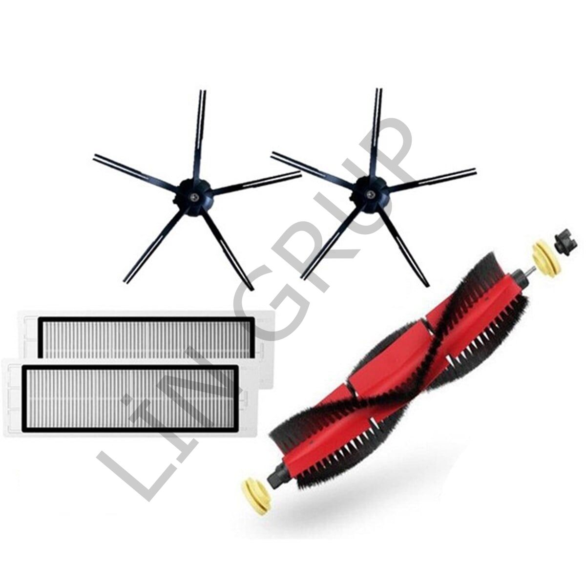 Roborock S5 MAX- Siyah Robot Süpürge Uyumlu 5'li Yedek Parça Seti