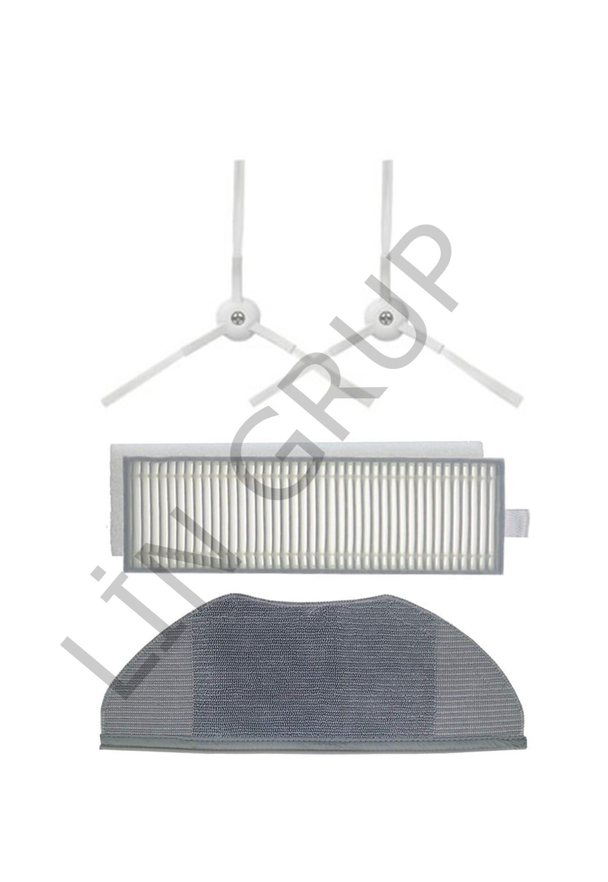 Xiaomi Vacuum Mop 2in1 Essential (MJSTG1) Robot Süpürge Uyumlu 4'lü Yedek Parça Seti