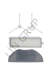 Xiaomi Vacuum Mop 2in1 Essential (MJSTG1) Robot Süpürge Uyumlu 4'lü Yedek Parça Seti