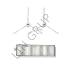 Xiaomi Vacuum Mop 2in1 Essential (MJSTG1) Robot Süpürge Uyumlu 3'lü Yedek Parça Seti