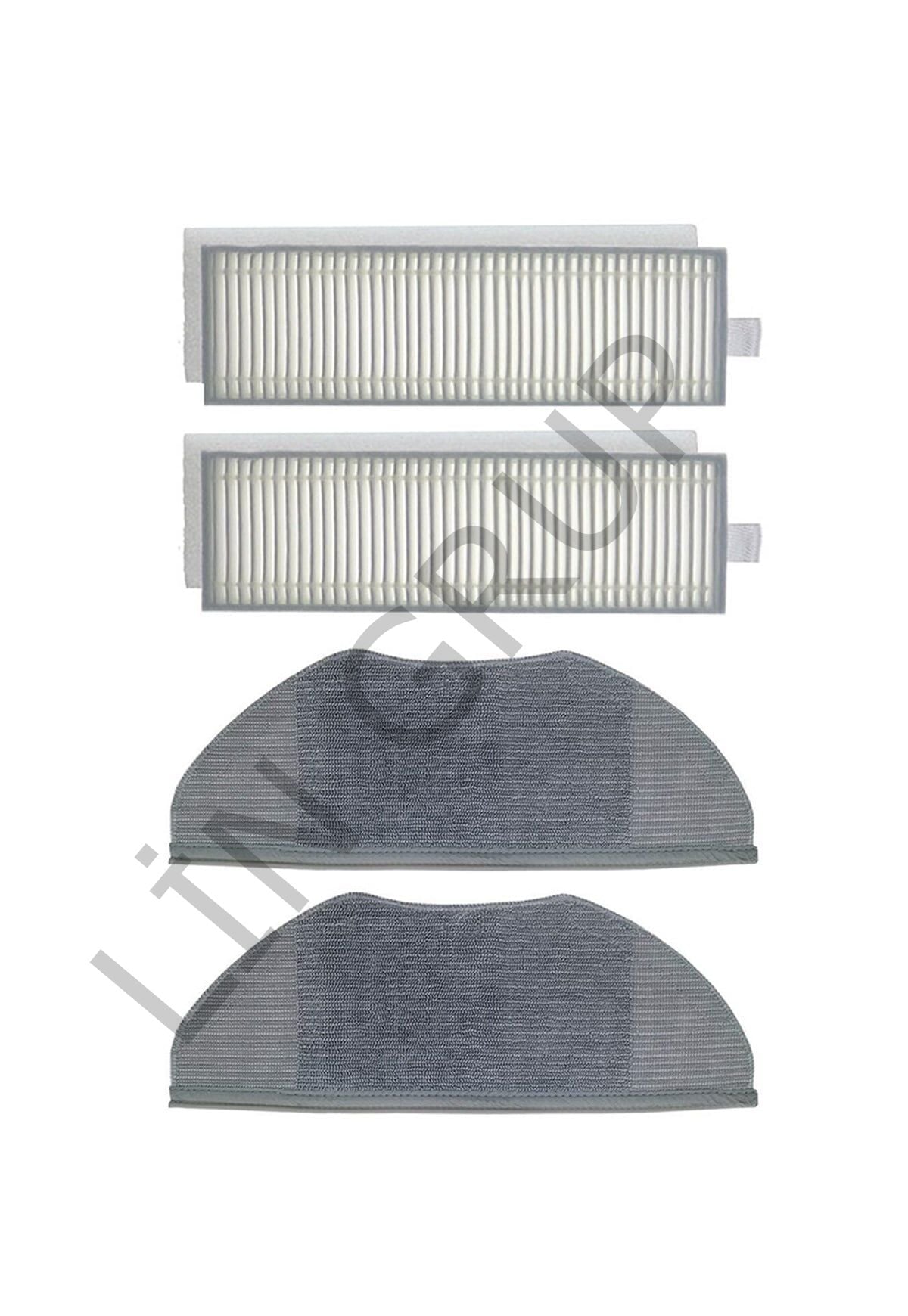 Xiaomi Vacuum Mop 2in1 Essential (MJSTG1) Robot Süpürge Uyumlu 4'lü Yedek Parça Seti