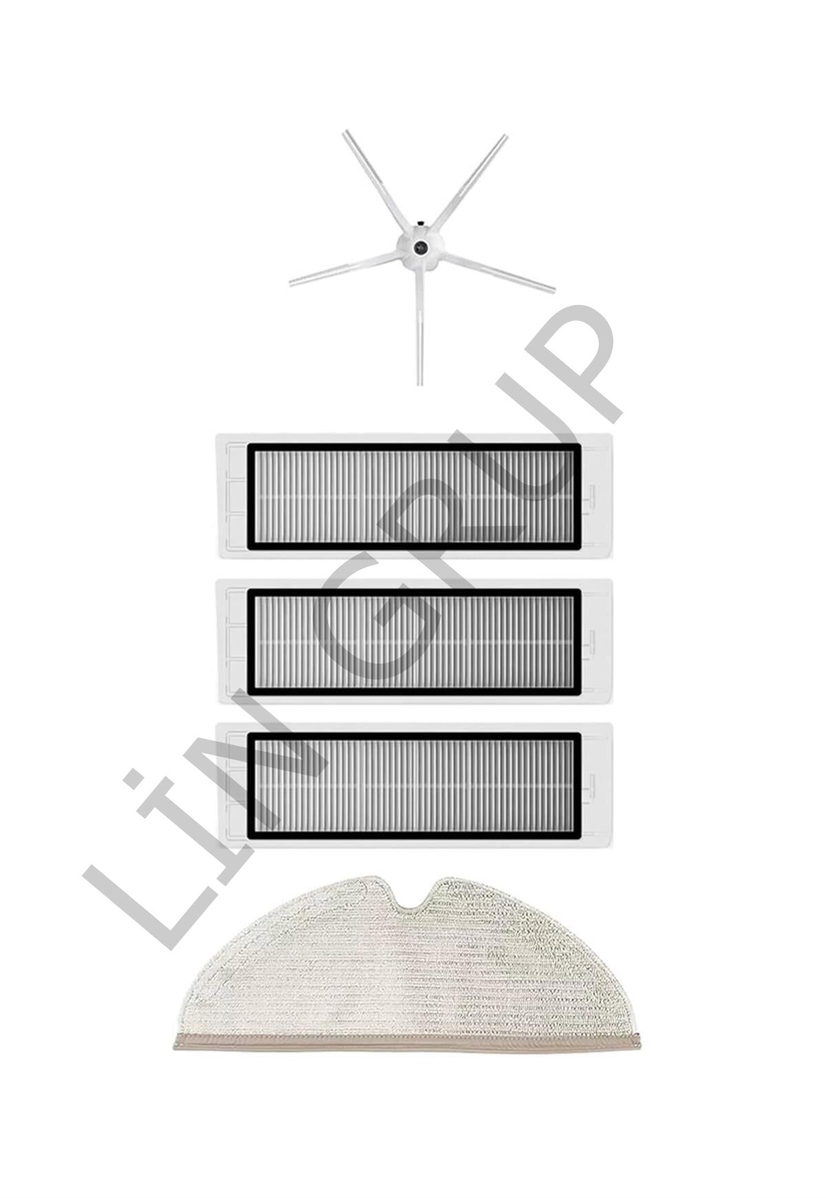 Roborock S5 Max Robot Süpürge Uyumlu 5'li Yedek Parça Seti