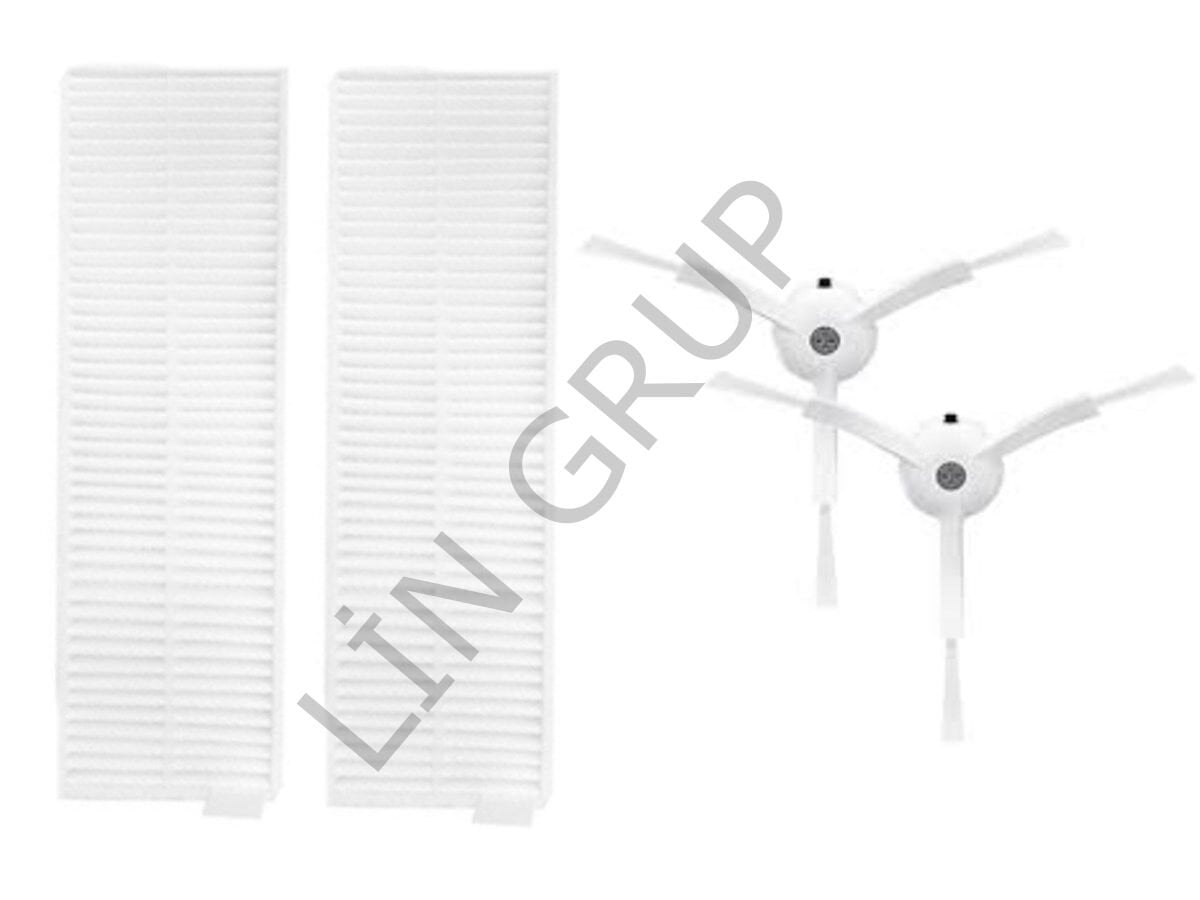 Xiaomi Vacuum Mop 2in1 Essential (MJSTG1) Robot Süpürge Uyumlu 4'lü Yedek Parça Seti