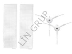 Xiaomi Vacuum Mop 2in1 Essential (MJSTG1) Robot Süpürge Uyumlu 4'lü Yedek Parça Seti