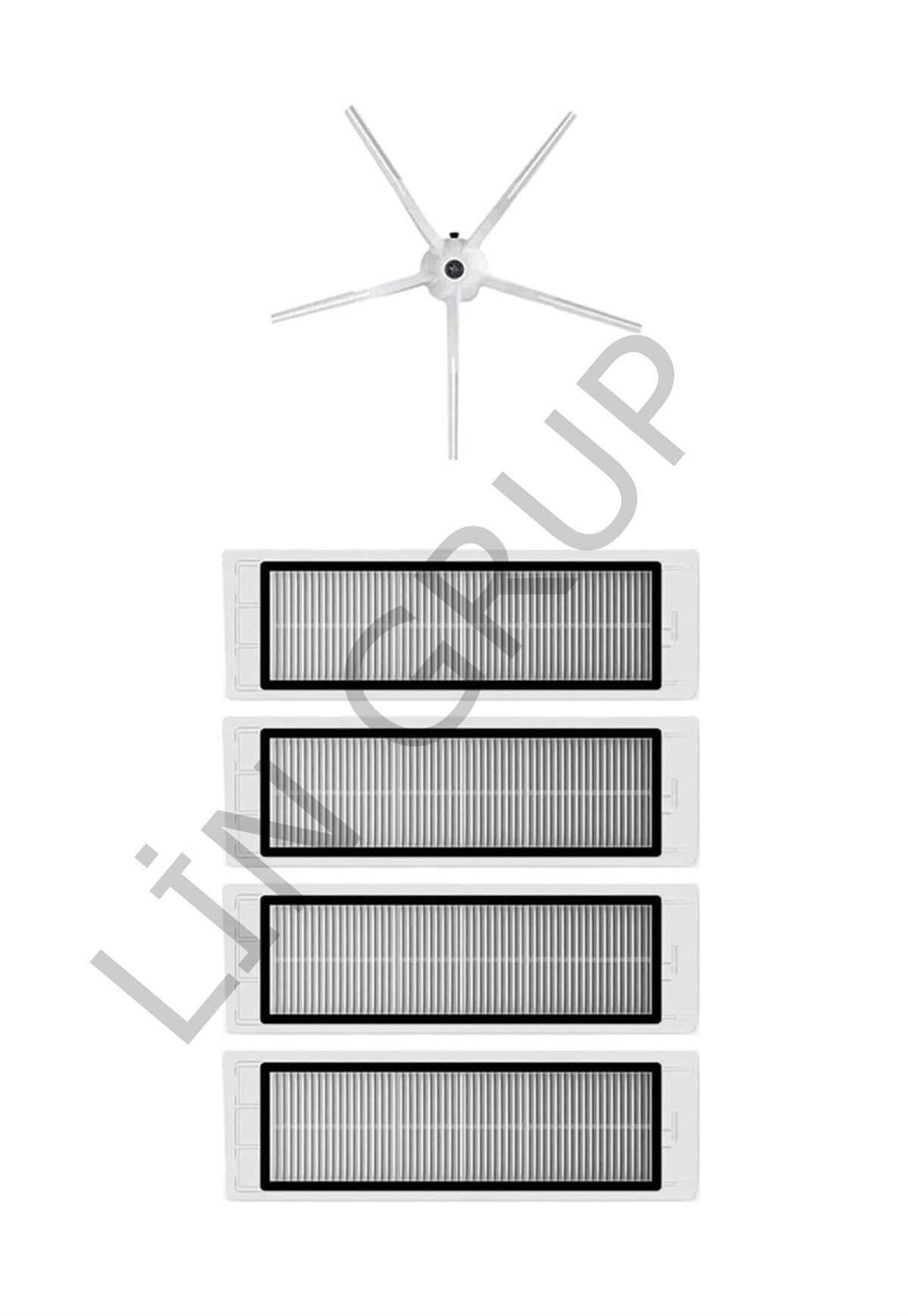 Roborock S5 Max Robot Süpürge Uyumlu 5'li Yedek Parça Seti