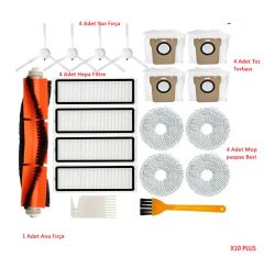 XIAOMI X10 Plus + X20 + Plus Fırça Filtre Paspas Mop Yedek
