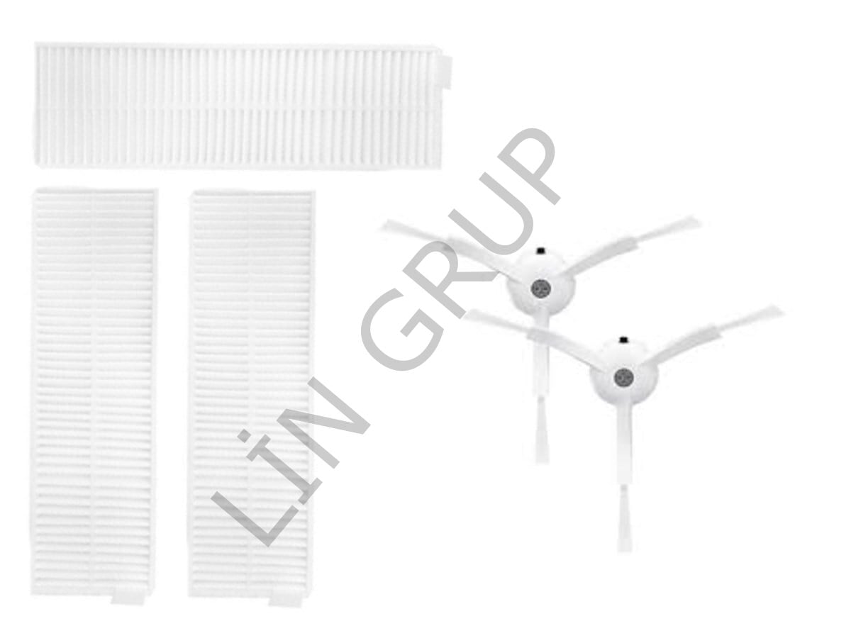 Xiaomi Vacuum Mop 2in1 Essential (MJSTG1)Robot Süpürge Uyumlu  5'li Yedek Parça Seti