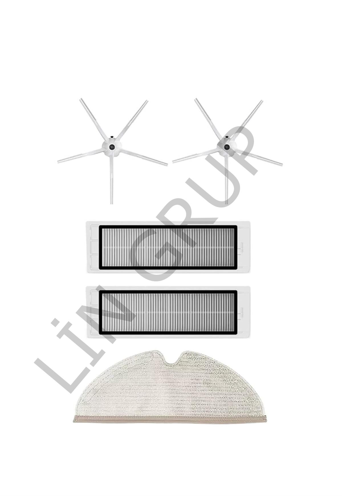 Roborock S5 Max Robot Süpürge Uyumlu 5'li Yedek Parça Seti