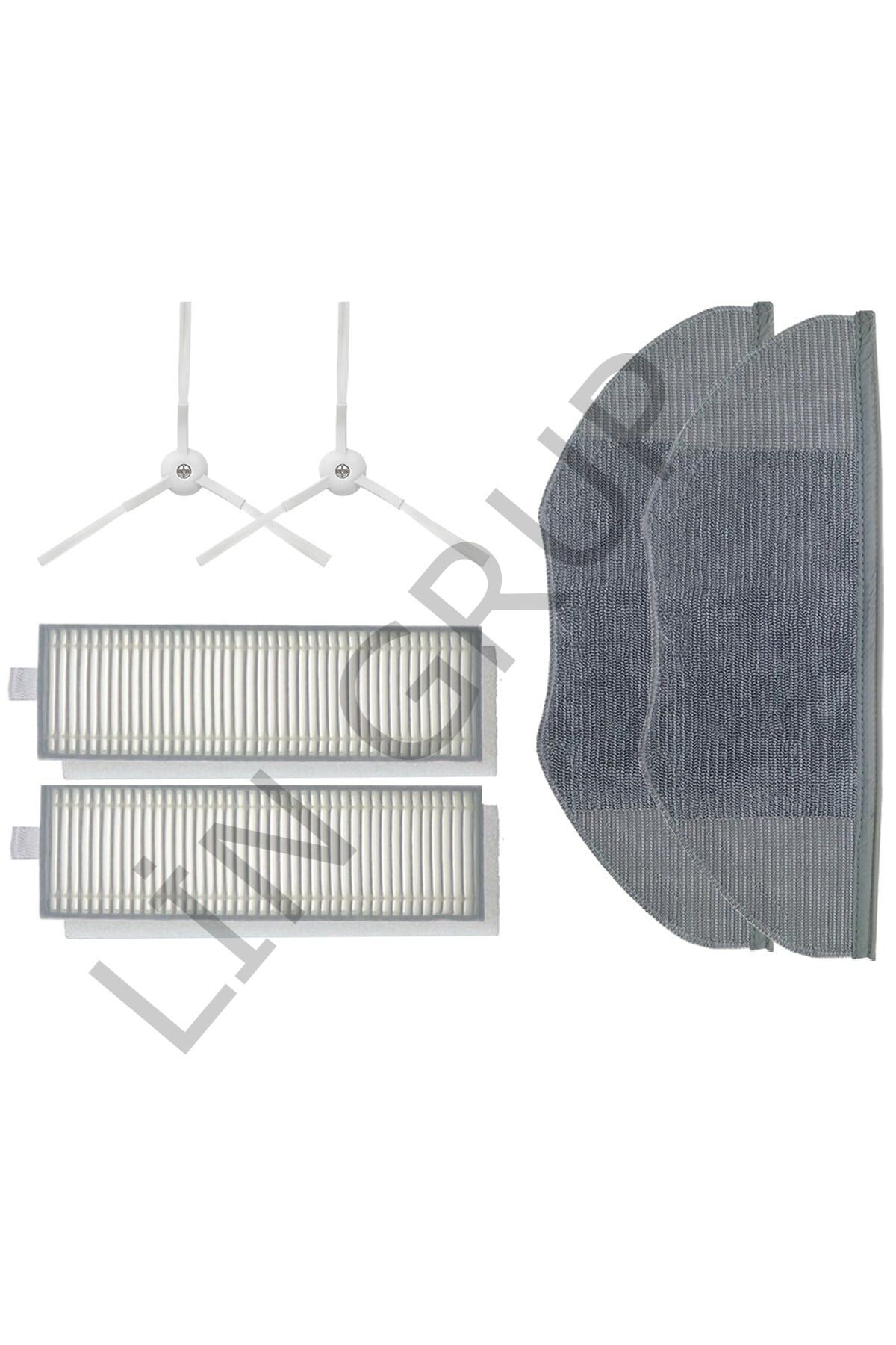 Xiaomi Vacuum Mop 2in1 Essential (MJSTG1) Robot Süpürge Uyumlu 6'lı Yedek Parça Seti