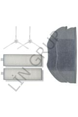 Xiaomi Vacuum Mop 2in1 Essential (MJSTG1) Robot Süpürge Uyumlu 6'lı Yedek Parça Seti