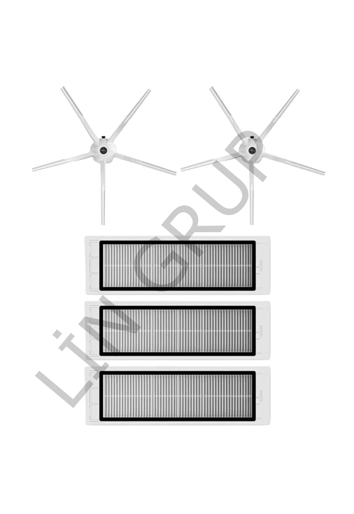 Roborock S5 Max Robot Süpürge Uyumlu 5'li Yedek Parça Seti