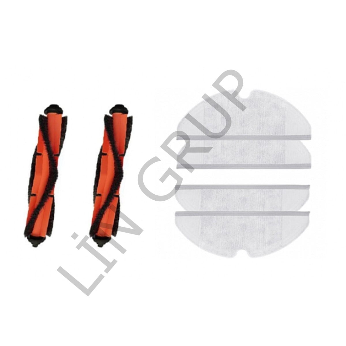 Xiaomi Vacuum Mop 2in1 Essential (MJSTG1) Robot Süpürge Uyumlu 6'lı Yedek Parça Seti