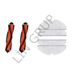 Xiaomi Vacuum Mop 2in1 Essential (MJSTG1) Robot Süpürge Uyumlu 6'lı Yedek Parça Seti