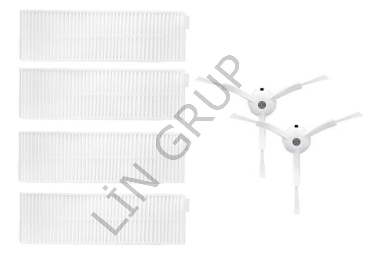 Xiaomi Vacuum Mop 2in1 Essential (MJSTG1) Robot Süpürge Uyumlu  6'lı Yedek Parça Seti