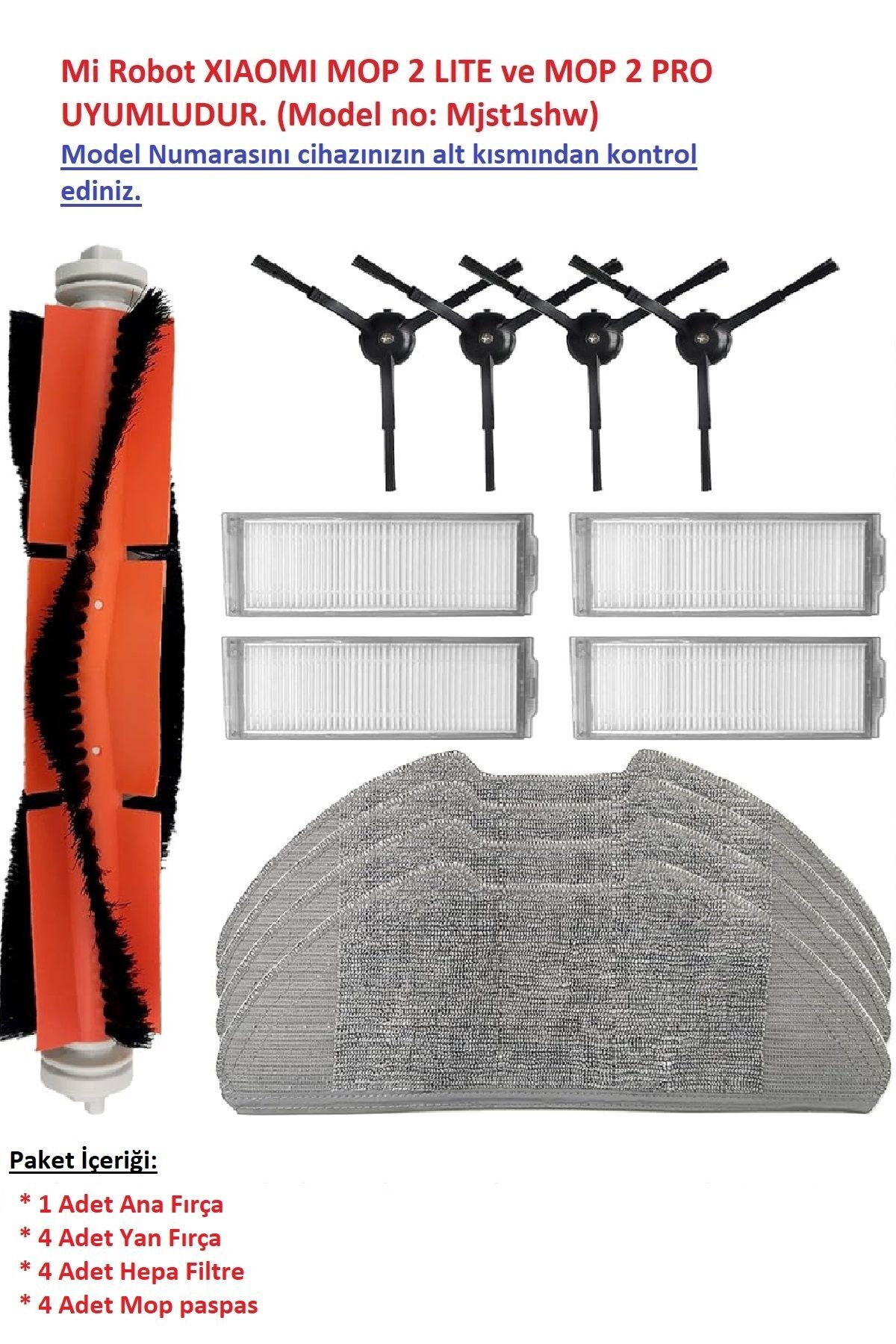 Xiaomi Mop 2 Pro ve Mop 2 Lite Yedek Parça (MJST1SHW Modeli)
