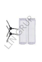 Xiaomi S10 (B106GL) Robot Süpürge Uyumlu 4'lü Yedek Parça Seti