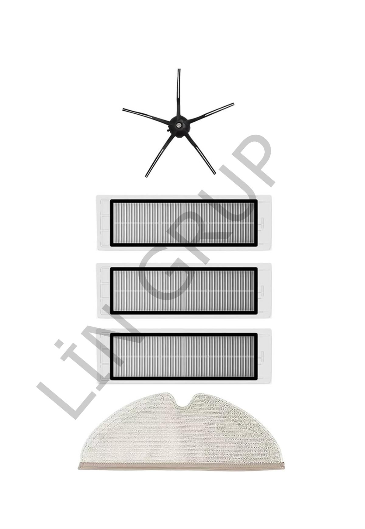 Roborock S5 Max Robot Süpürge Uyumlu 5'li Yedek Parça Seti