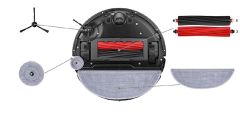 Roborock S8 MaxV Ultra Robot Uyumlu Kenar Paspas Bezi Braketi yuvarlak 2 adet