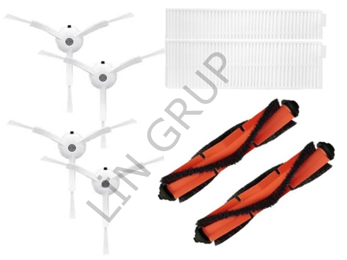 Xiaomi Vacuum Mop 2in1 Essential (MJSTG1) Robot Süpürge Uyumlu 8'li Yedek Parça Seti