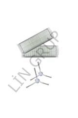 Xiaomi S10 (B106GL) Robot Süpürge Uyumlu 4'lü Yedek Parça Seti