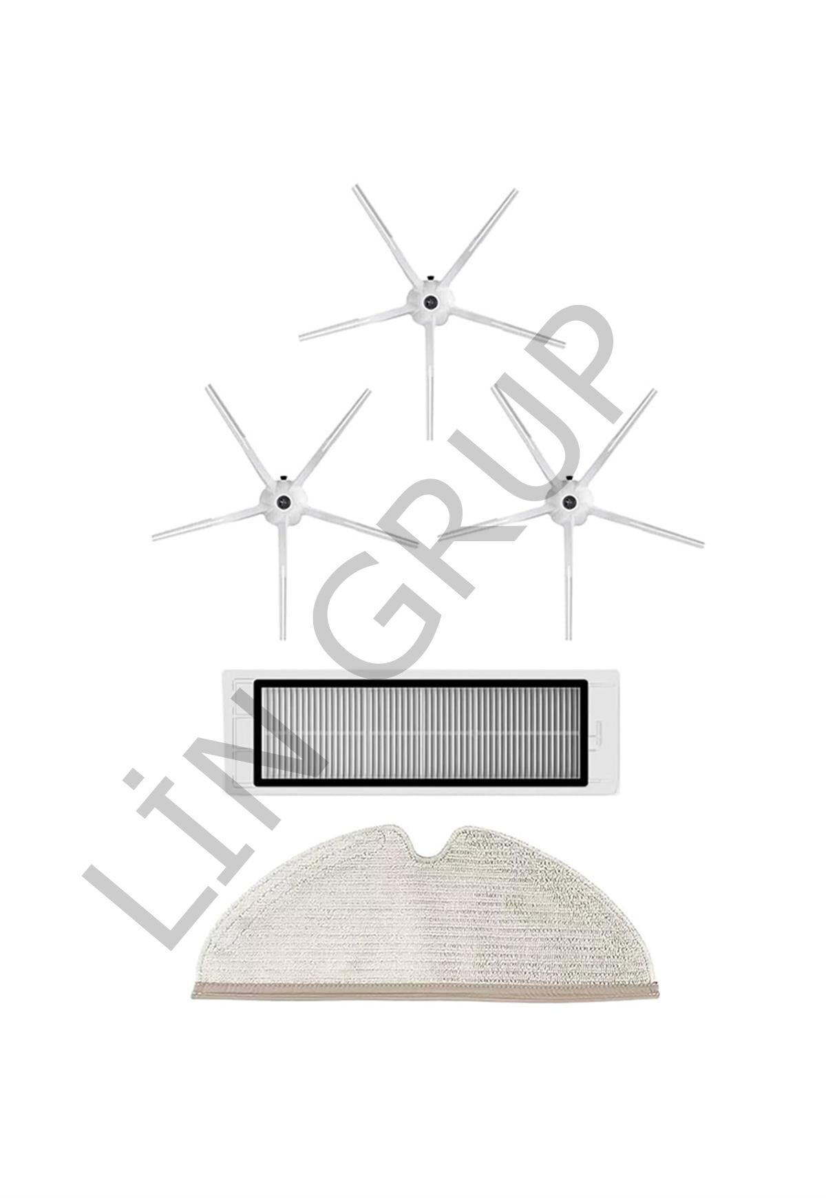 Roborock S5 Max Robot Süpürge Uyumlu 5'li Yedek Parça Seti