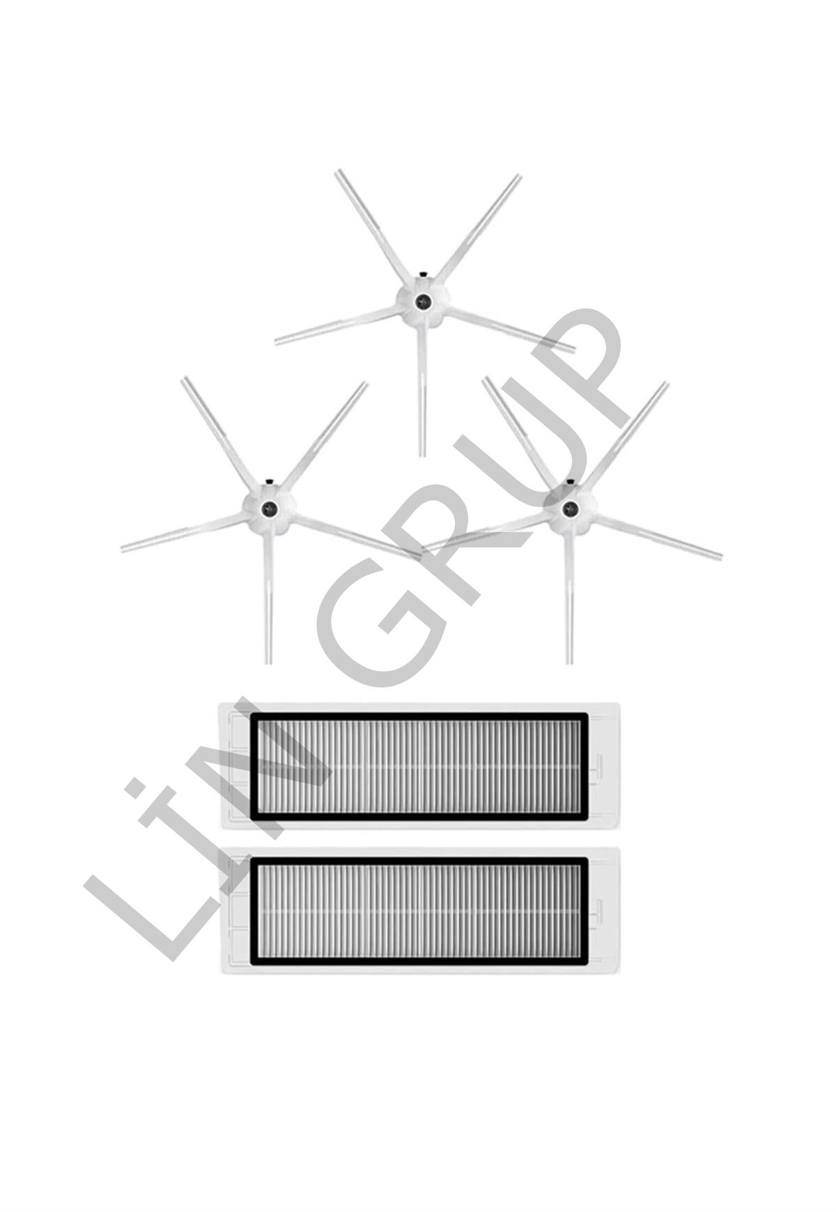 Roborock S5 Max Robot Süpürge Uyumlu 5'li Yedek Parça Seti