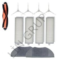 Xiaomi Vacuum Mop 2in1 Essential (MJSTG1) Robot Süpürge Uyumlu 11'li Yedek Parça Seti