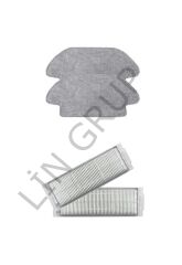 Xiaomi S10 (B106GL) Robot Süpürge Uyumlu 4'lü Yedek Parça Seti