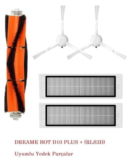 Dreame Bot D10+ Plus Rls3d Ana Fırça Yan Fırça Hepa Filtre