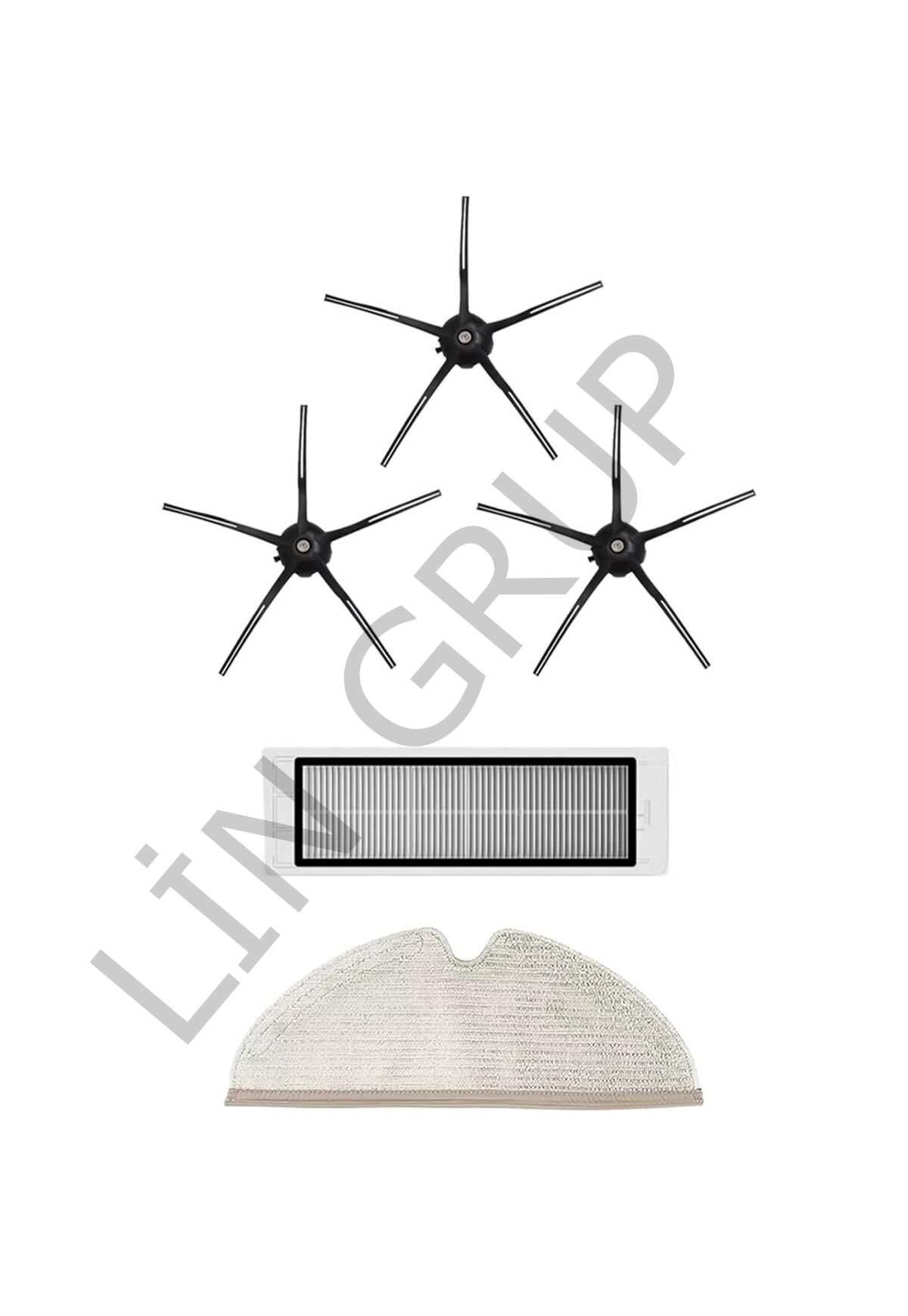 Roborock S5 Max Robot Süpürge Uyumlu 5'li Yedek Parça Seti