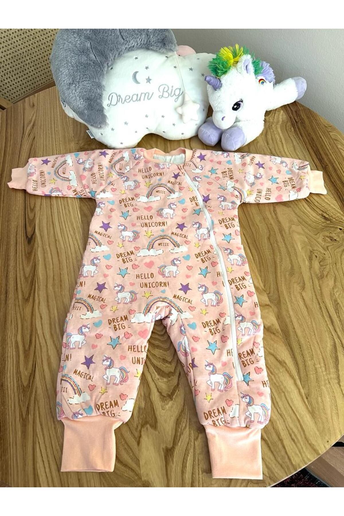 Kışlık kız çocuk bebek kalın dolgulu UYKU TULUMU