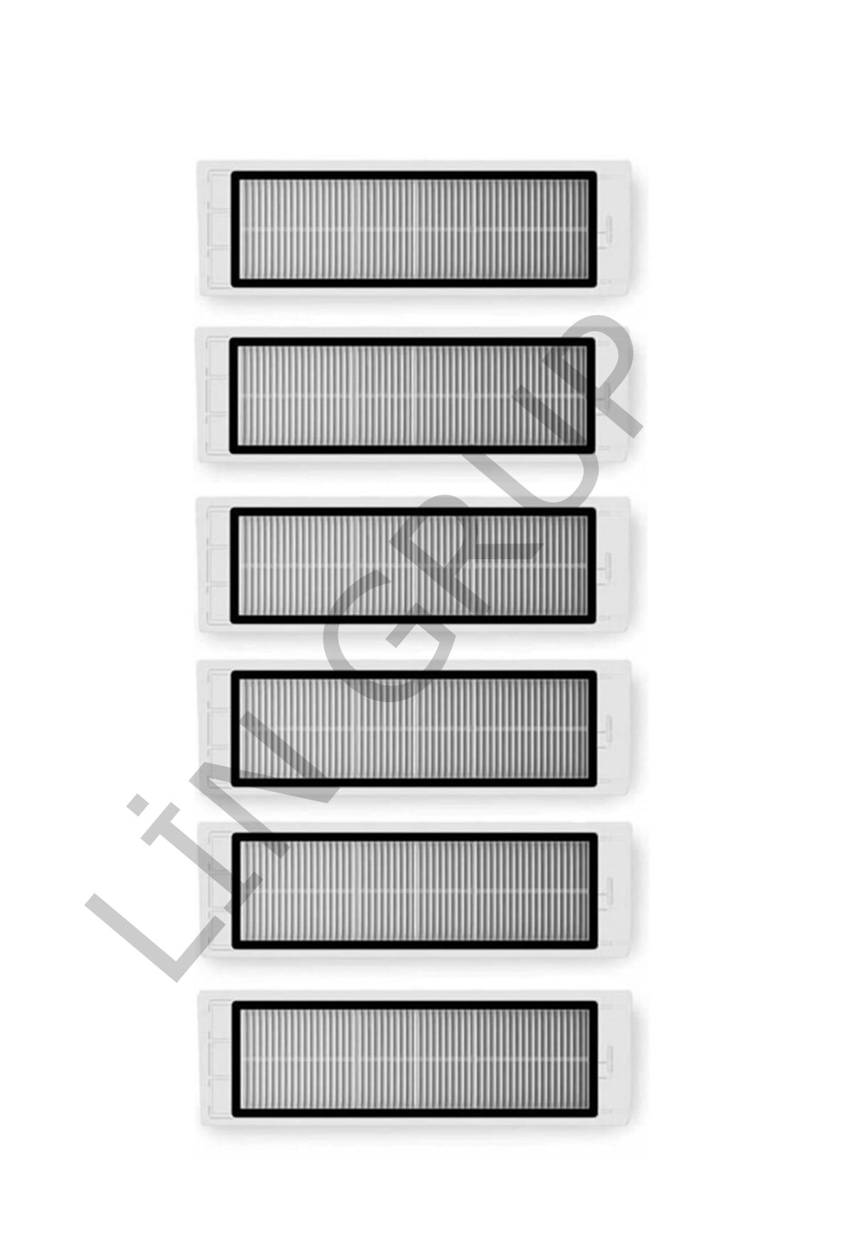 Roborock S5 Max Robot Süpürge Uyumlu 6'lı Hepa Filtre - Yedek Parça Seti