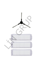 Xiaomi S10 (B106GL) Robot Süpürge Uyumlu 4'lü Yedek Parça Seti