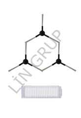 Xiaomi S10 (B106GL) Robot Süpürge Uyumlu 4'lü Yedek Parça Seti