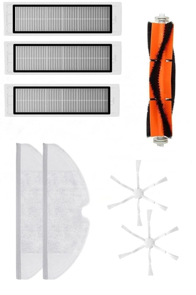 Xiaomi Vacuum Mop 2 (STYTJ03ZHM) Robot Süpürge Uyumlu 8'li Yedek Parça Seti