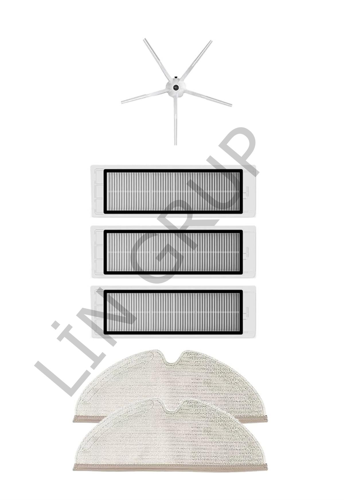 Roborock S5 Max Robot Süpürge Uyumlu 6'lı Yedek Parça Seti
