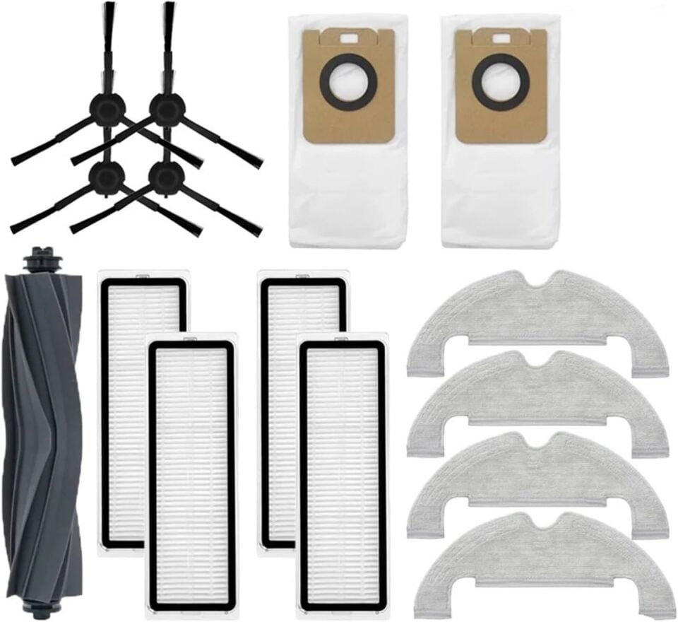 Dreame D10S Plus+ Fırça Filtre Toz Torbası Paspas yedek seti