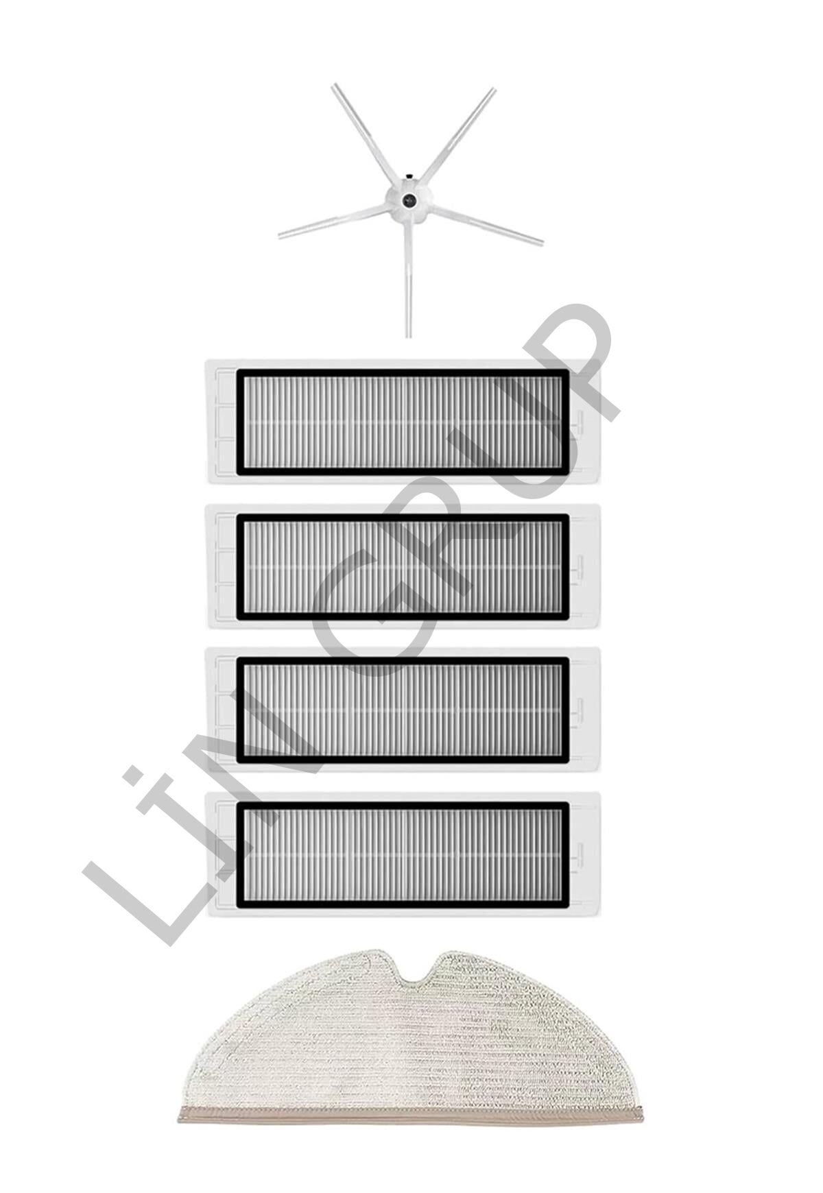 Roborock S5 Max Robot Süpürge Uyumlu 6'lı Yedek Parça Seti