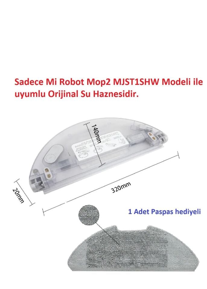 XIAOMI Mop 2 Pro MJST1SHW Modeli Uyumlu Orijinal Su Haznesi - Su tankı