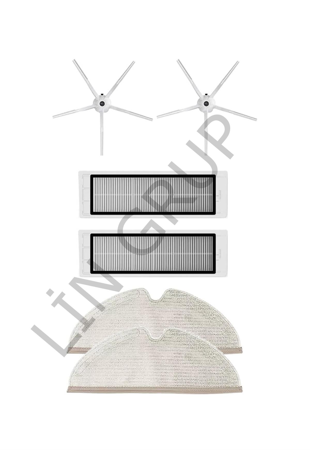 Roborock S5 Max Robot Süpürge Uyumlu 6'lı Yedek Parça Seti