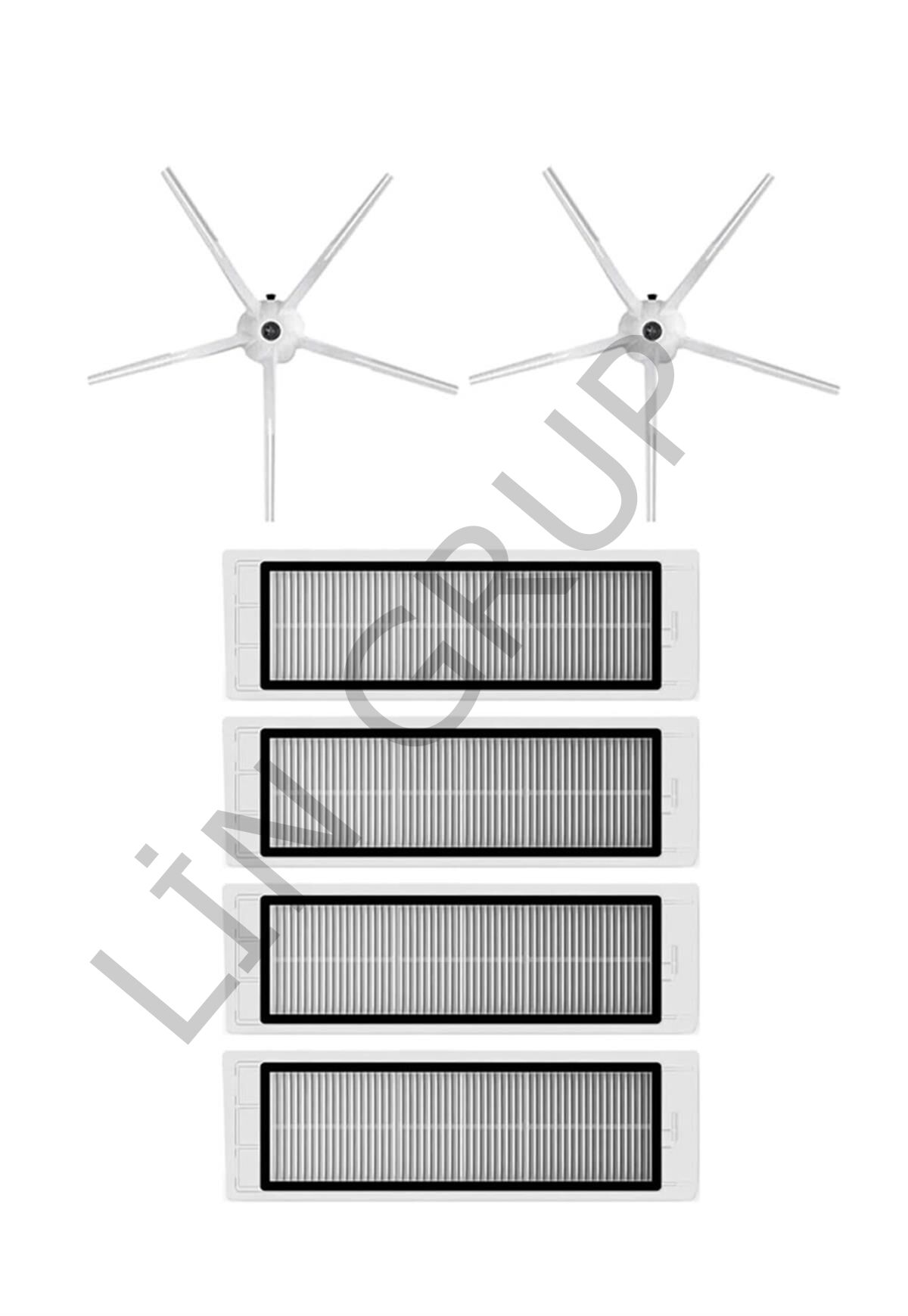 Roborock S5 Max Robot Süpürge Uyumlu 6'lı Yedek Parça Seti