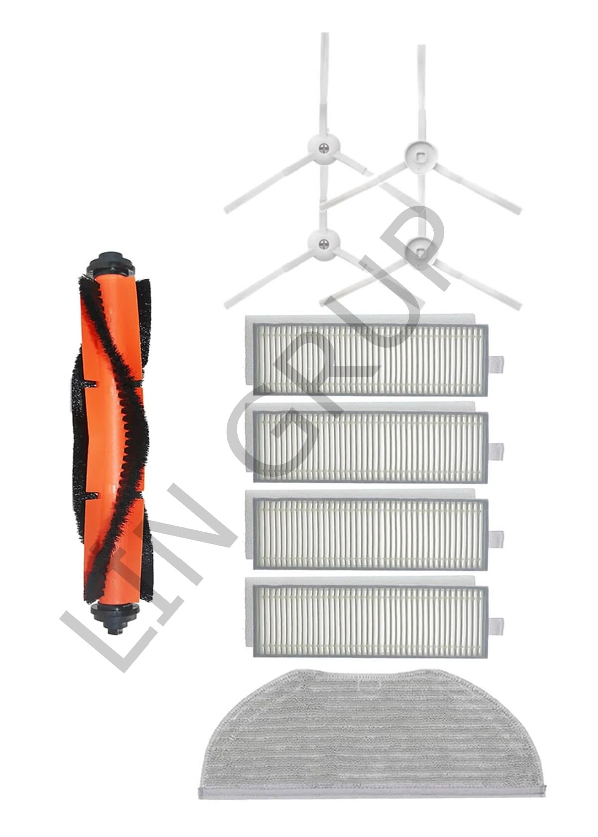 Xiaomi Vacuum Mop 2in1 Essential (MJSTG1) Robot Süpürge Uyumlu 10'lu Yedek Parça Seti