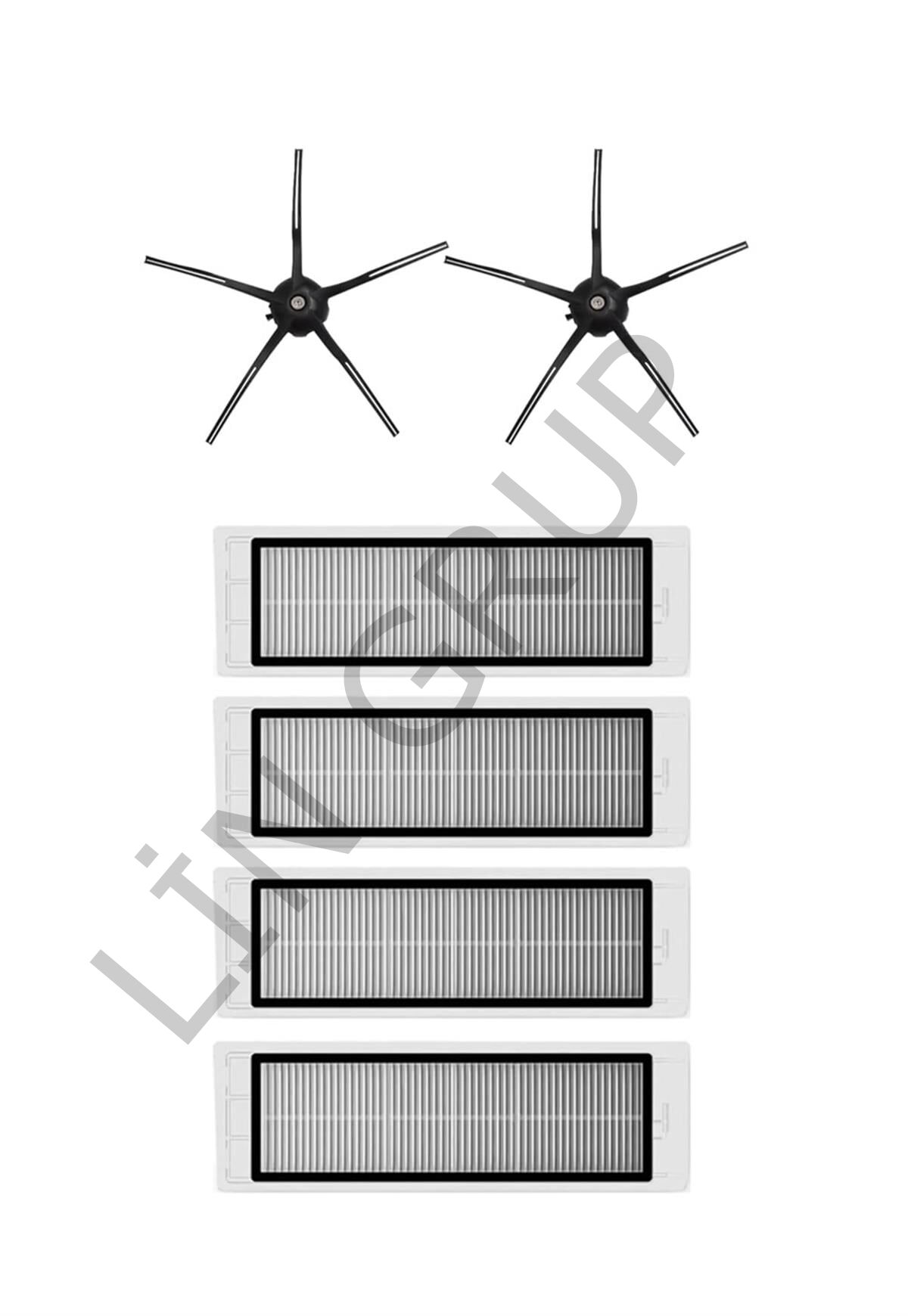 Roborock S5 Max Robot Süpürge Uyumlu 6'lı Yedek Parça Seti