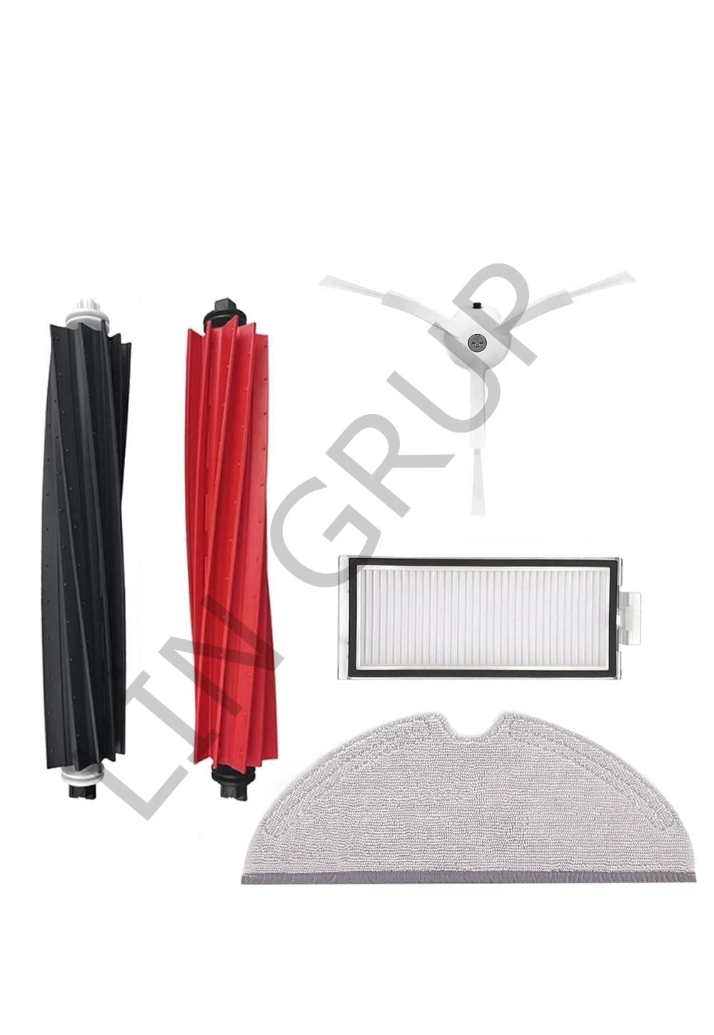 Roborock Q8 Max + Robot Süpürge Uyumlu 5'li Yedek Parça Seti