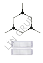 Xiaomi S10 (B106GL) Robot Süpürge Uyumlu 5'li Yedek Parça Seti