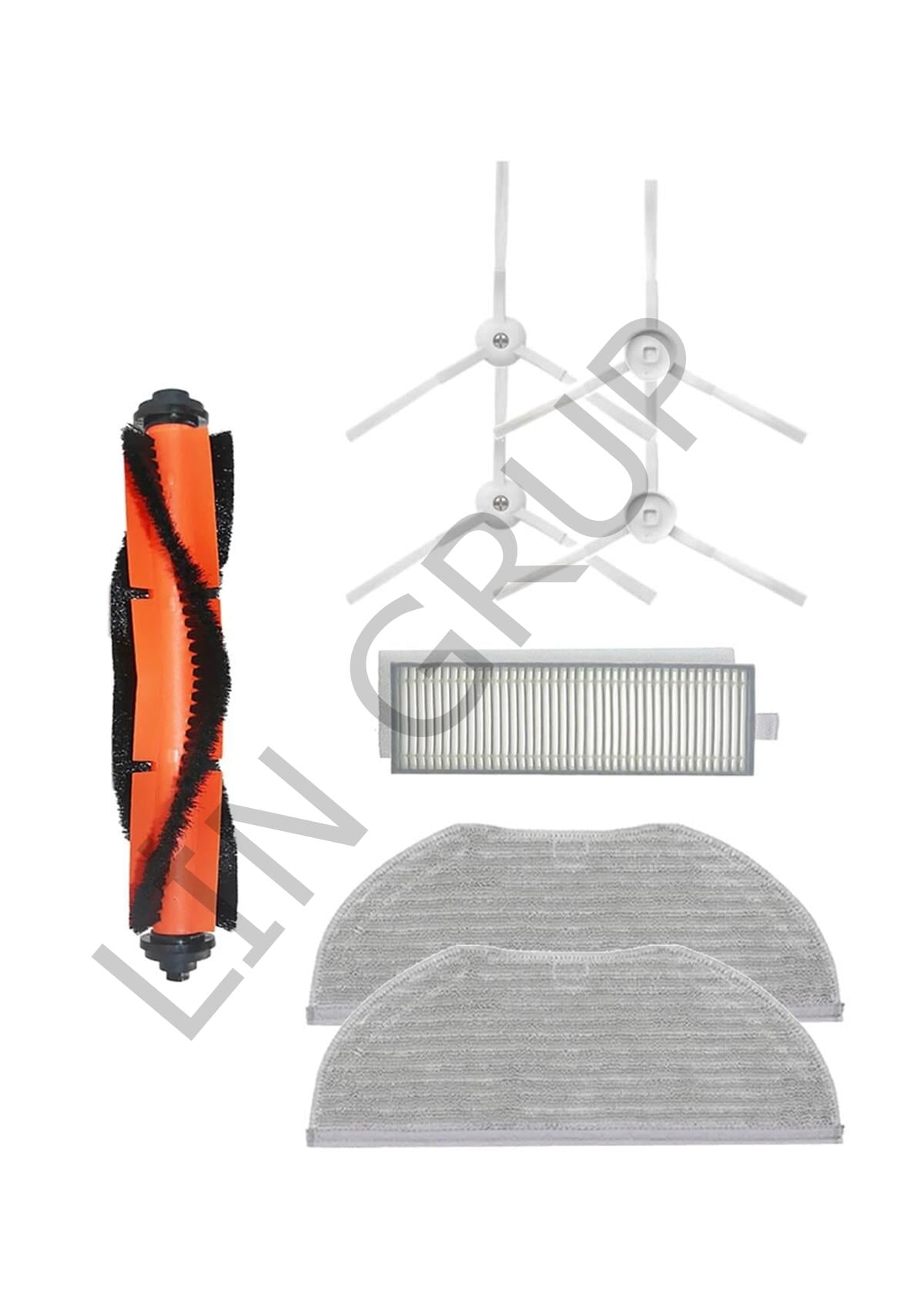 Xiaomi Vacuum Mop 2in1 Essential (MJSTG1) Robot Süpürge Uyumlu 8'li Yedek Parça Seti