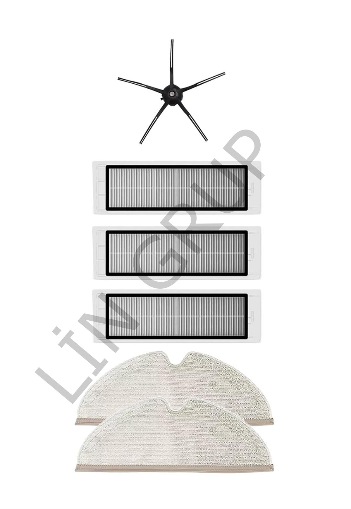 Roborock S5 Max Robot Süpürge Uyumlu 6'lı Yedek Parça Seti