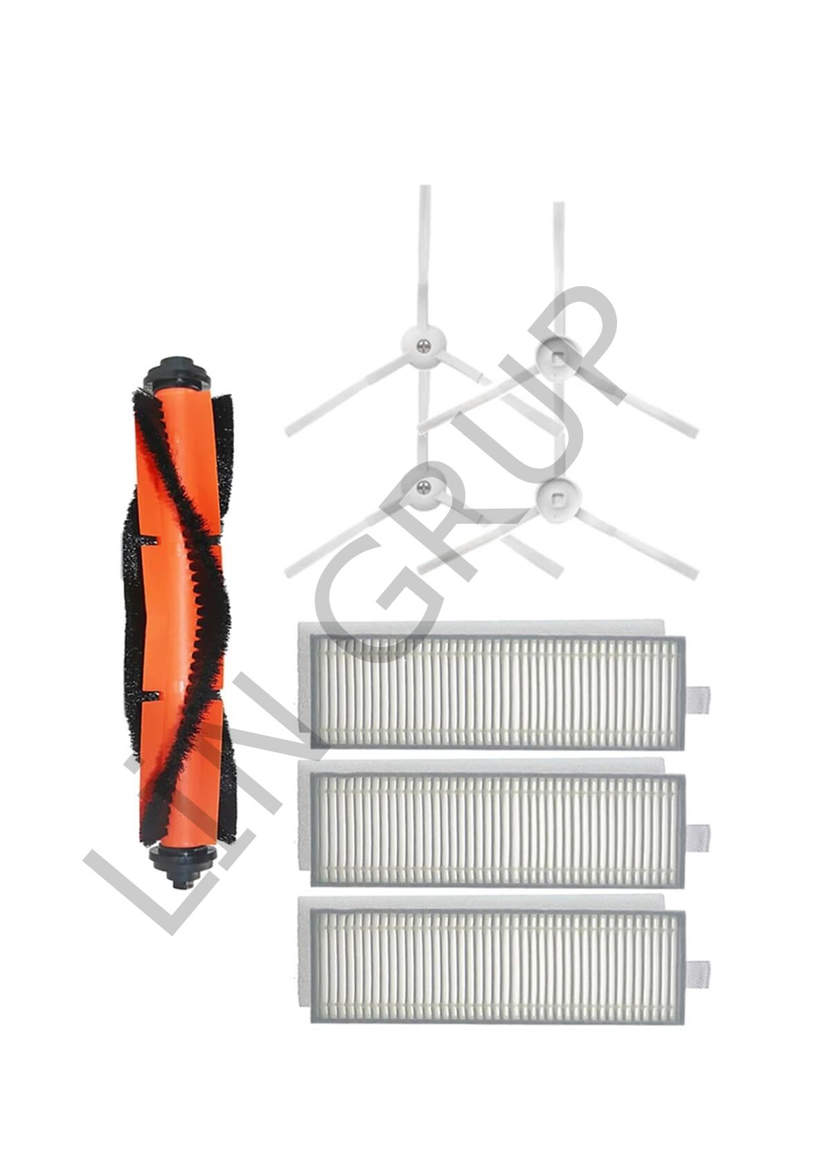 Xiaomi Vacuum Mop 2in1 Essential (MJSTG1) Robot Süpürge Uyumlu 8'li Yedek Parça Seti